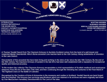 Tablet Screenshot of claymore-armoury.co.uk